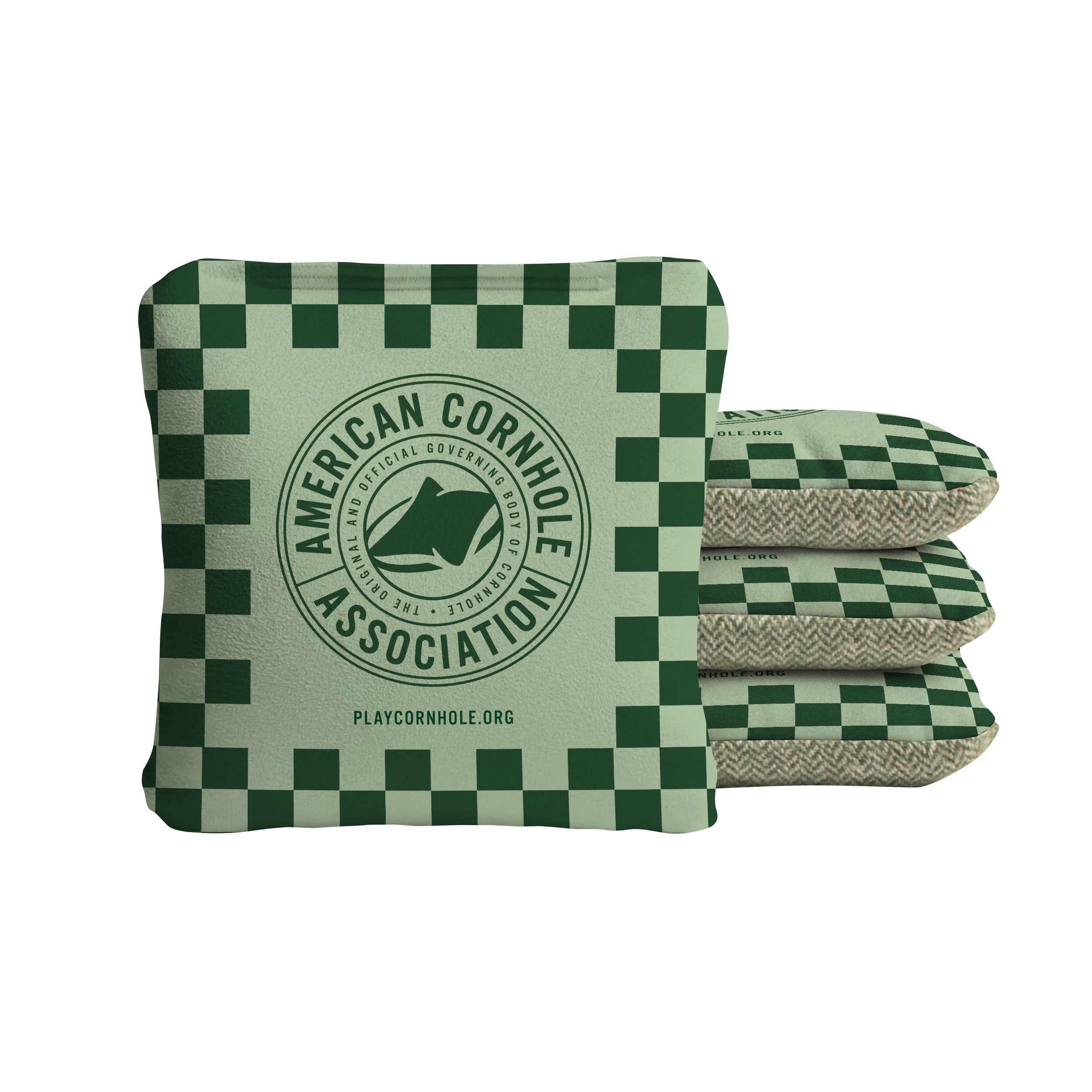 Checkered ACA Badge Synergy Soft Cornhole Bags