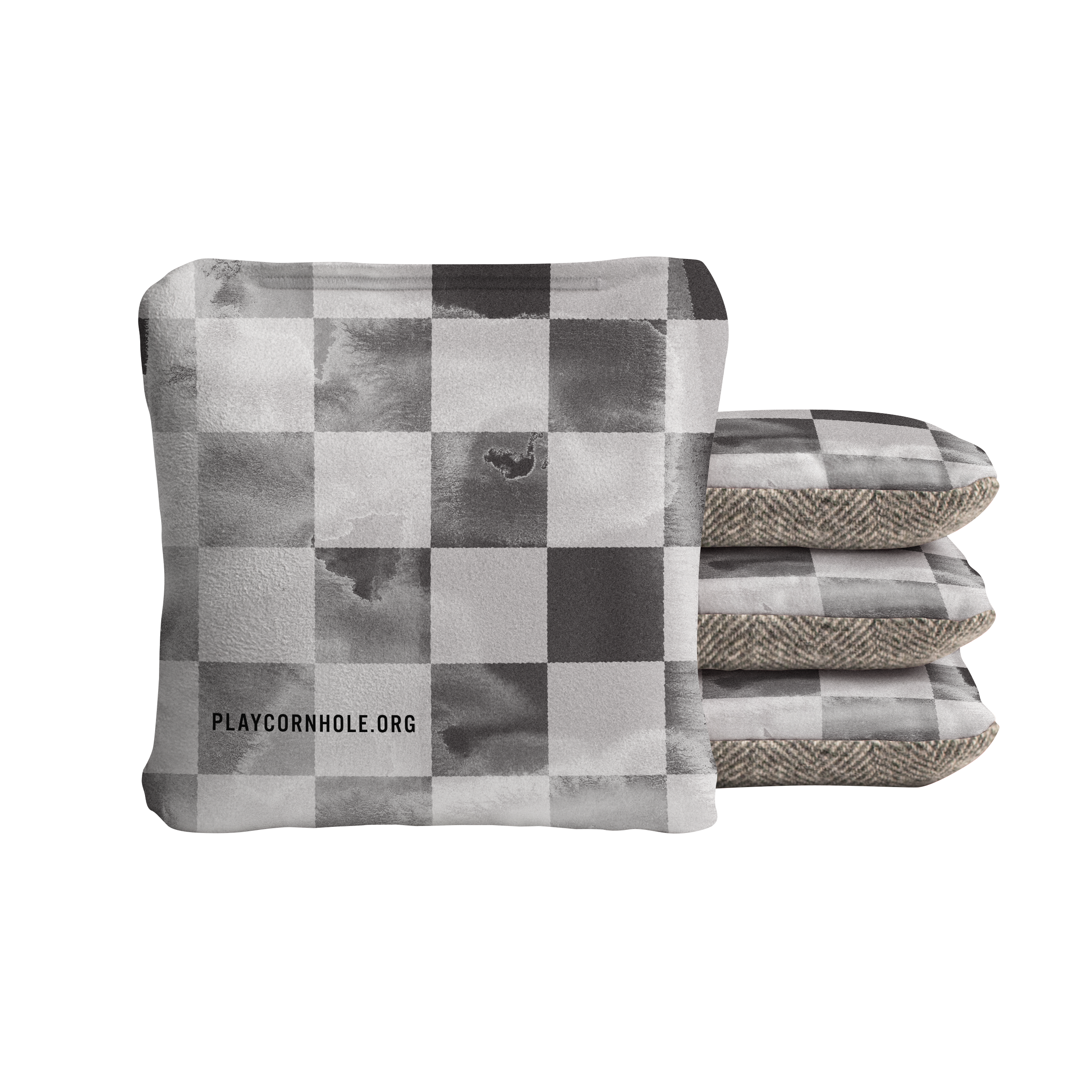 Distressed Checkered Retro Synergy Soft Cornhole Bags