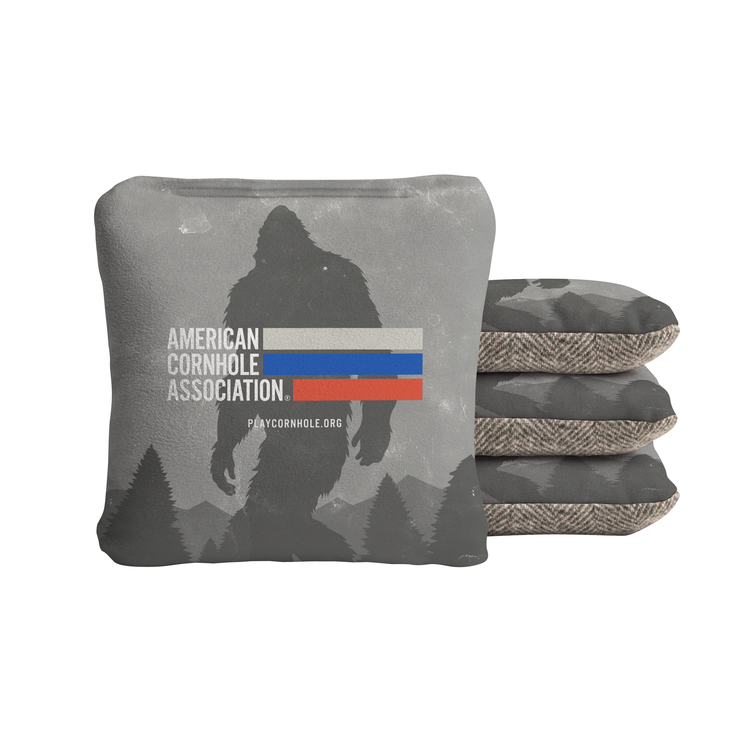 ACA Retro Stripes Sasquatch Scene Synergy Soft Cornhole Bags