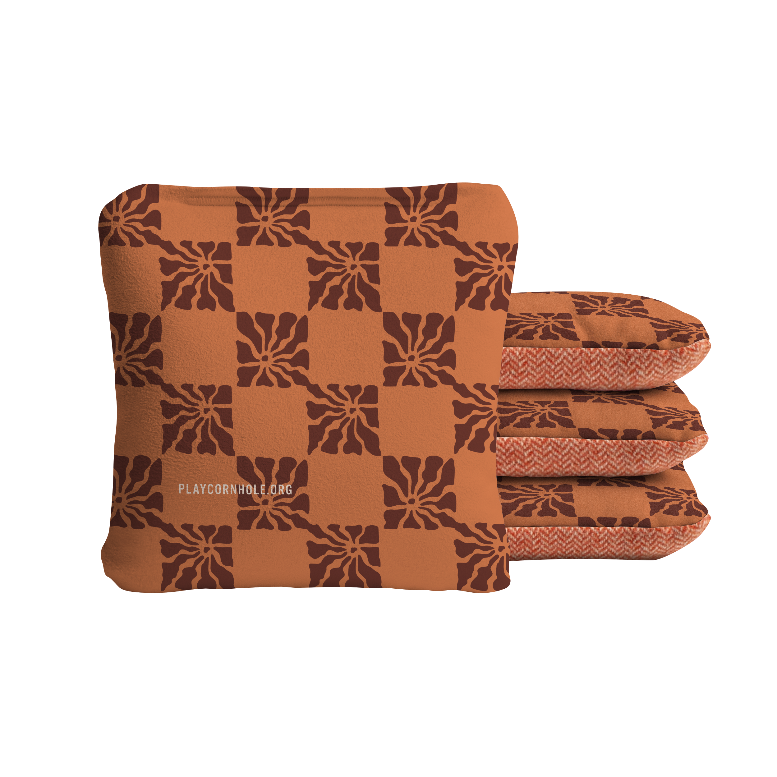 Checkered Boho Beach Synergy Soft Cornhole Bags