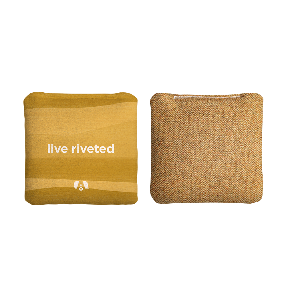 Airstream Live Riveted Yellow Synergy Soft Cornhole Bags