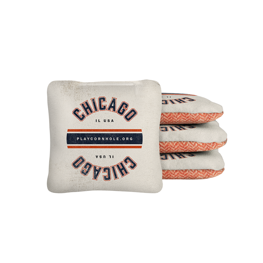 Chicago Football Gameday Backyard 1x2 ft Cornhole Board Set