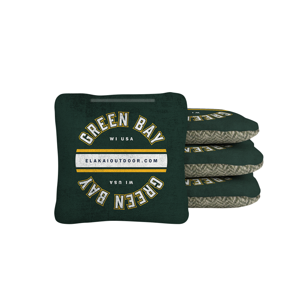 Green Bay Football Gameday Backyard 1x2 ft Cornhole Board Set