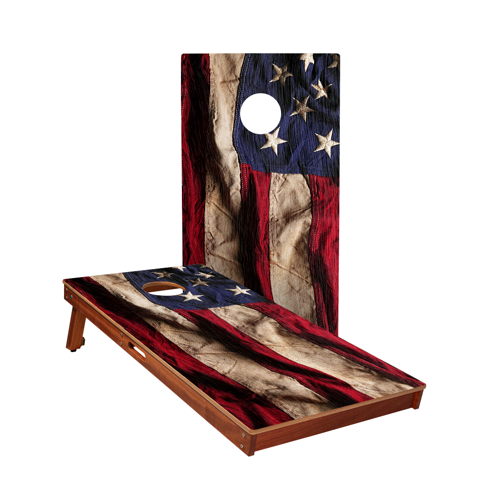 Cloth United States Flag Sig Pro Cornhole Boards