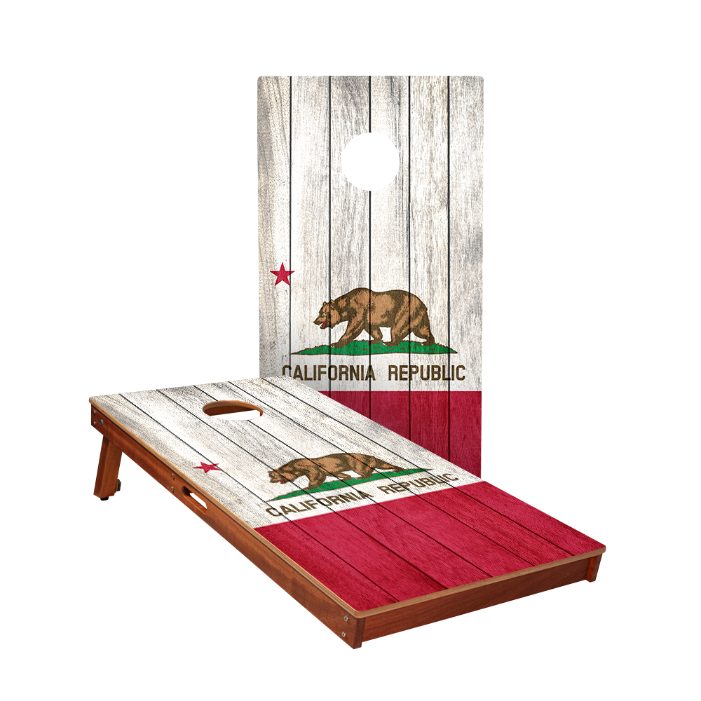 California Bear Flag Sig Pro Cornhole Boards