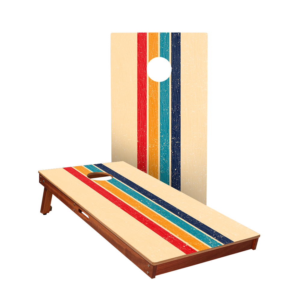 Retro Stripes Sig Pro Cornhole Boards