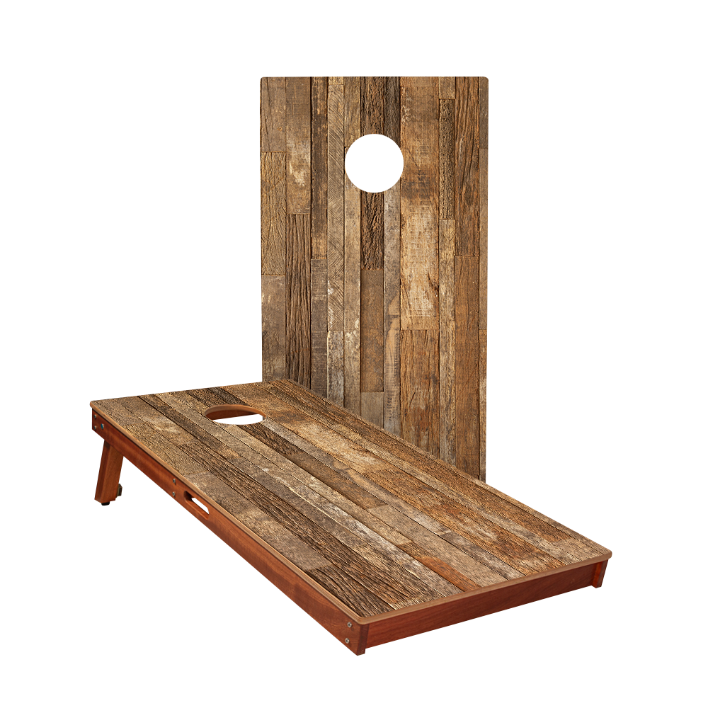 Rustic Wood Sig Pro Cornhole Boards