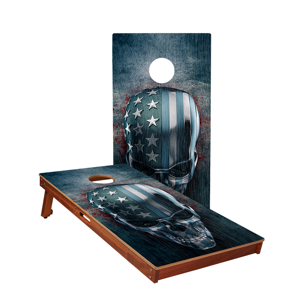 USA Skull Sig Pro Cornhole Boards