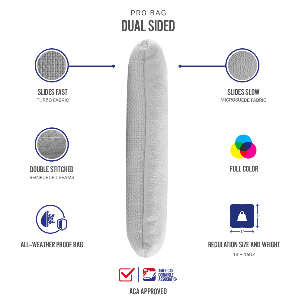 6-in Synergy Pro Custom Dual-Sided Professional Regulation Cornhole Bags