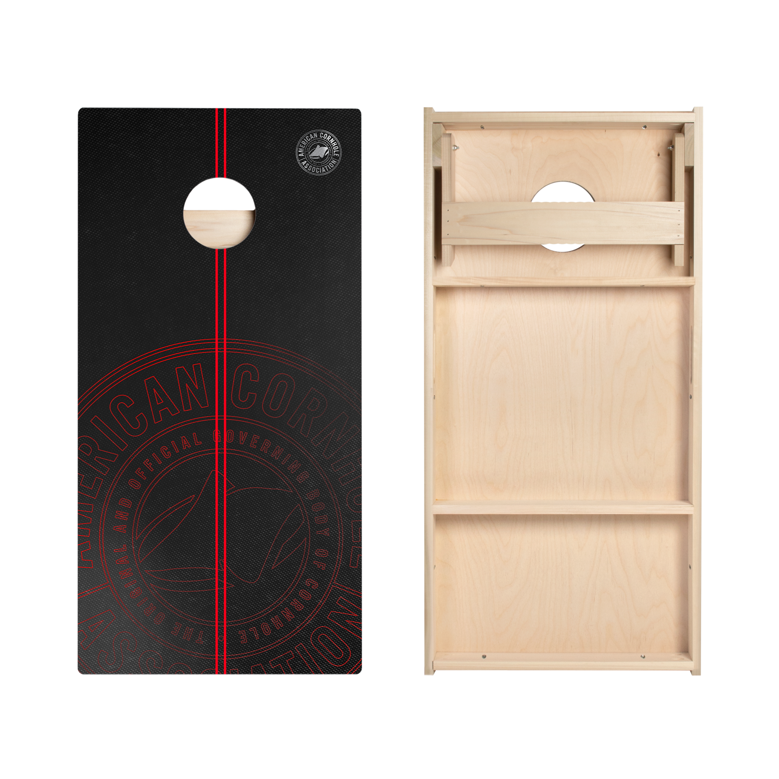 ACA Logo Red Stripes Star Cornhole Boards