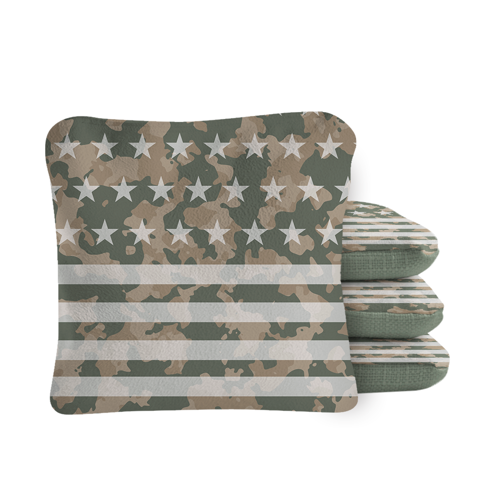 American Flag Camouflage Synergy Pro Cornhole Bags