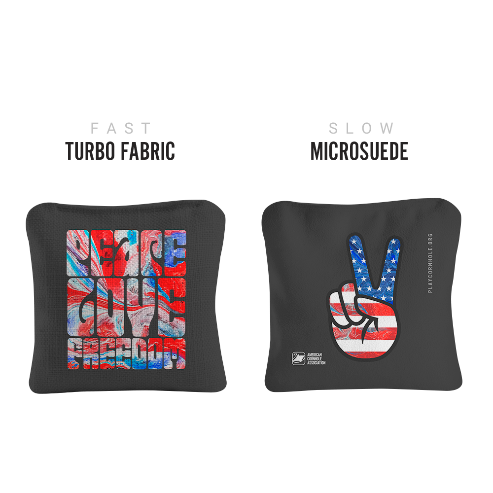 Peace Love Freedom Synergy Pro Cornhole Bags