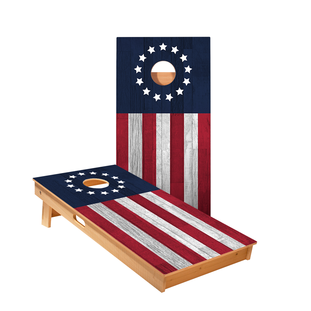 Betsy Ross Flag Professional Cornhole Boards