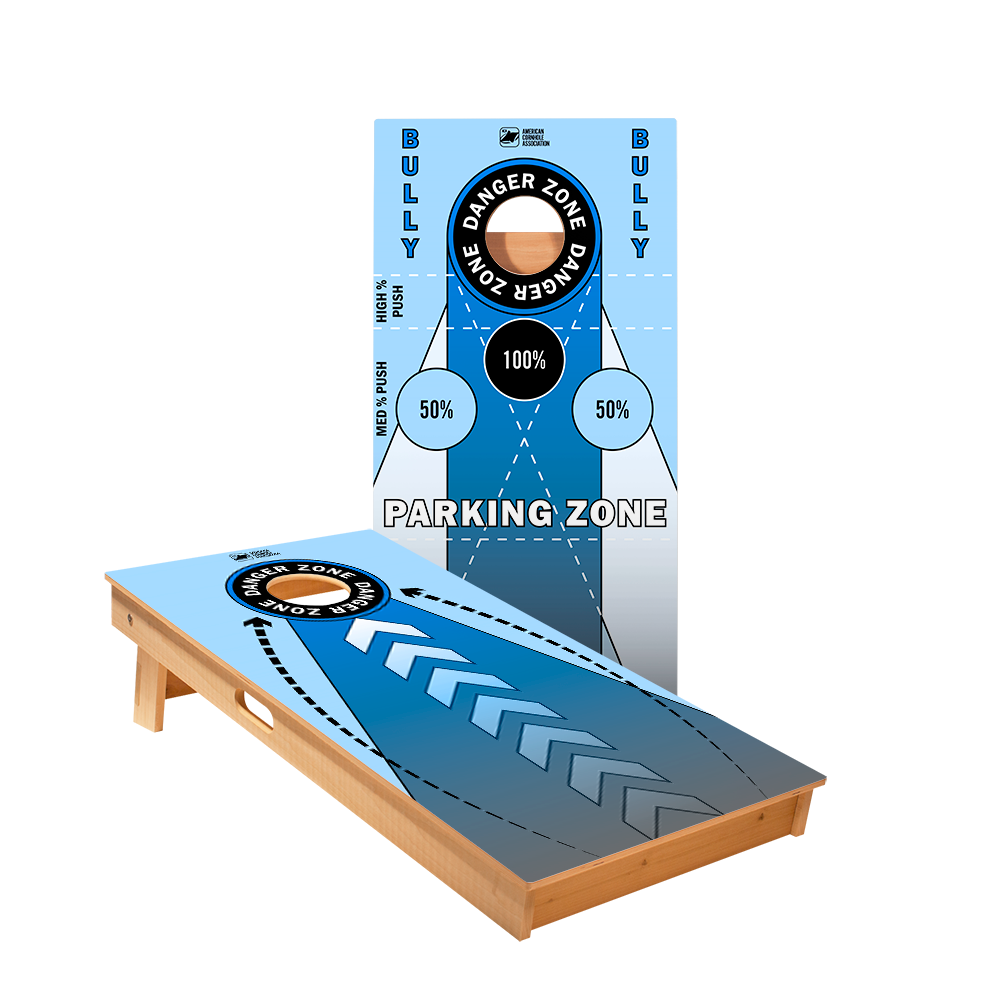 Blue Training Star Cornhole Boards