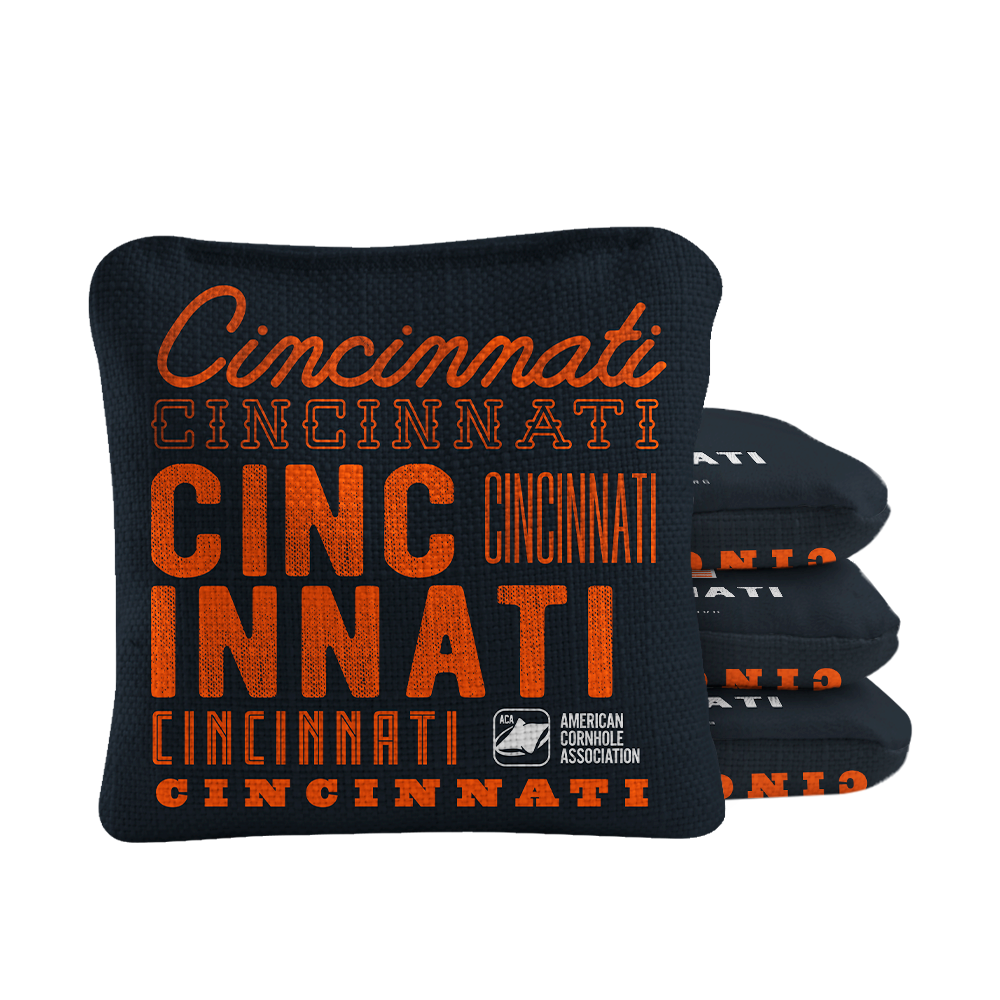 Cincinnati Football Vintage Gameday Synergy Pro Cornhole Bags