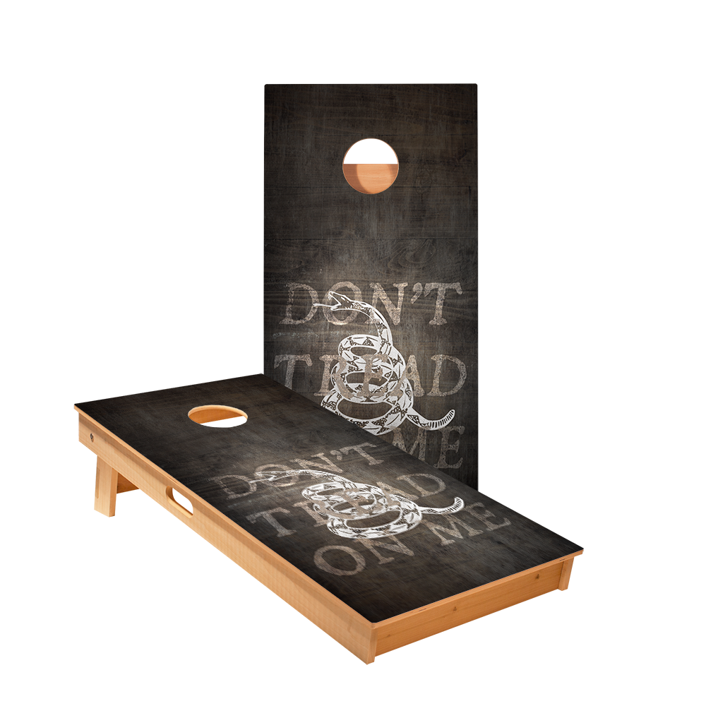 Don’t Tread On Me Black Star Cornhole Boards