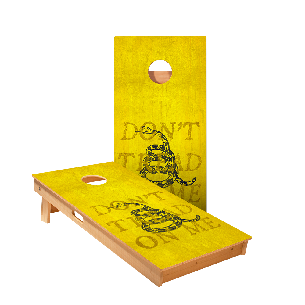 Don’t Tread On Me Yellow Star Cornhole Boards