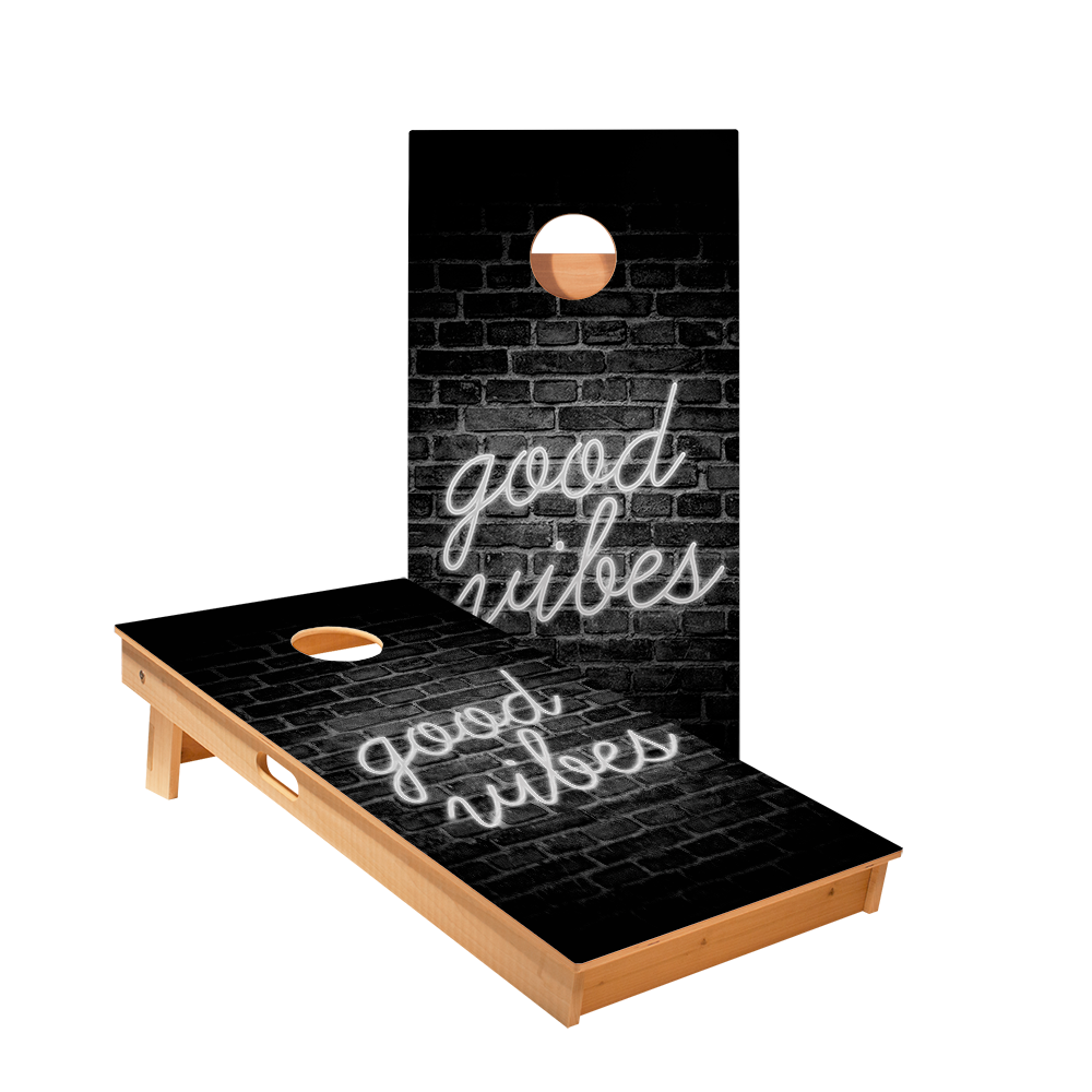 Good Vibes Star Cornhole Boards