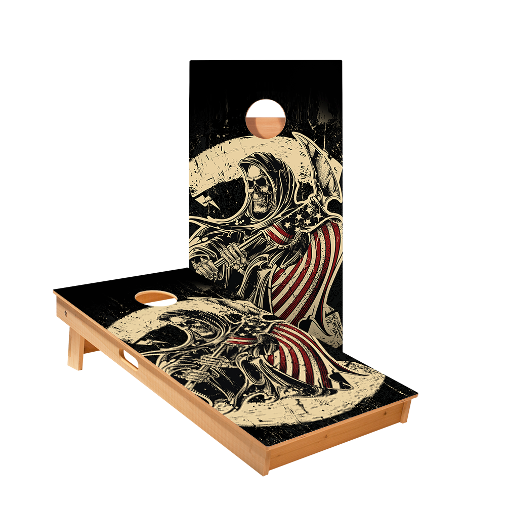 USA Grim Reaper Star Cornhole Boards