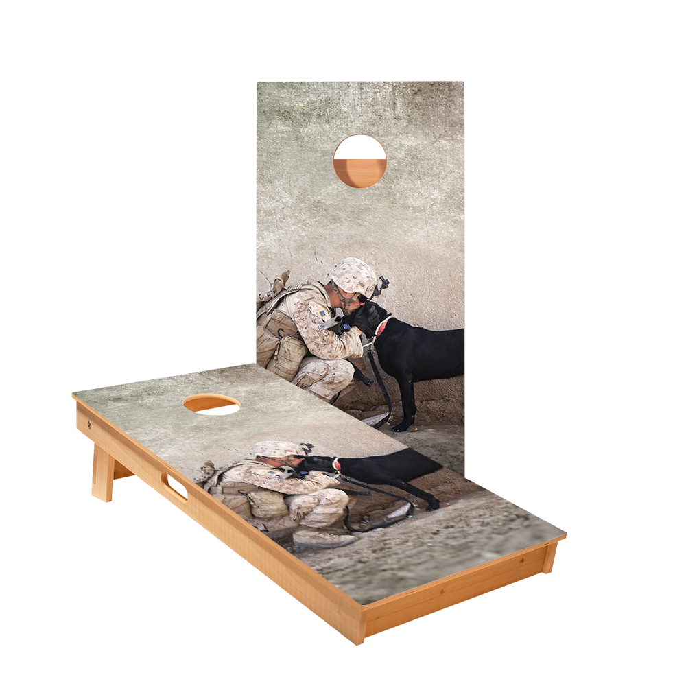 Military Dog Professional Cornhole Boards