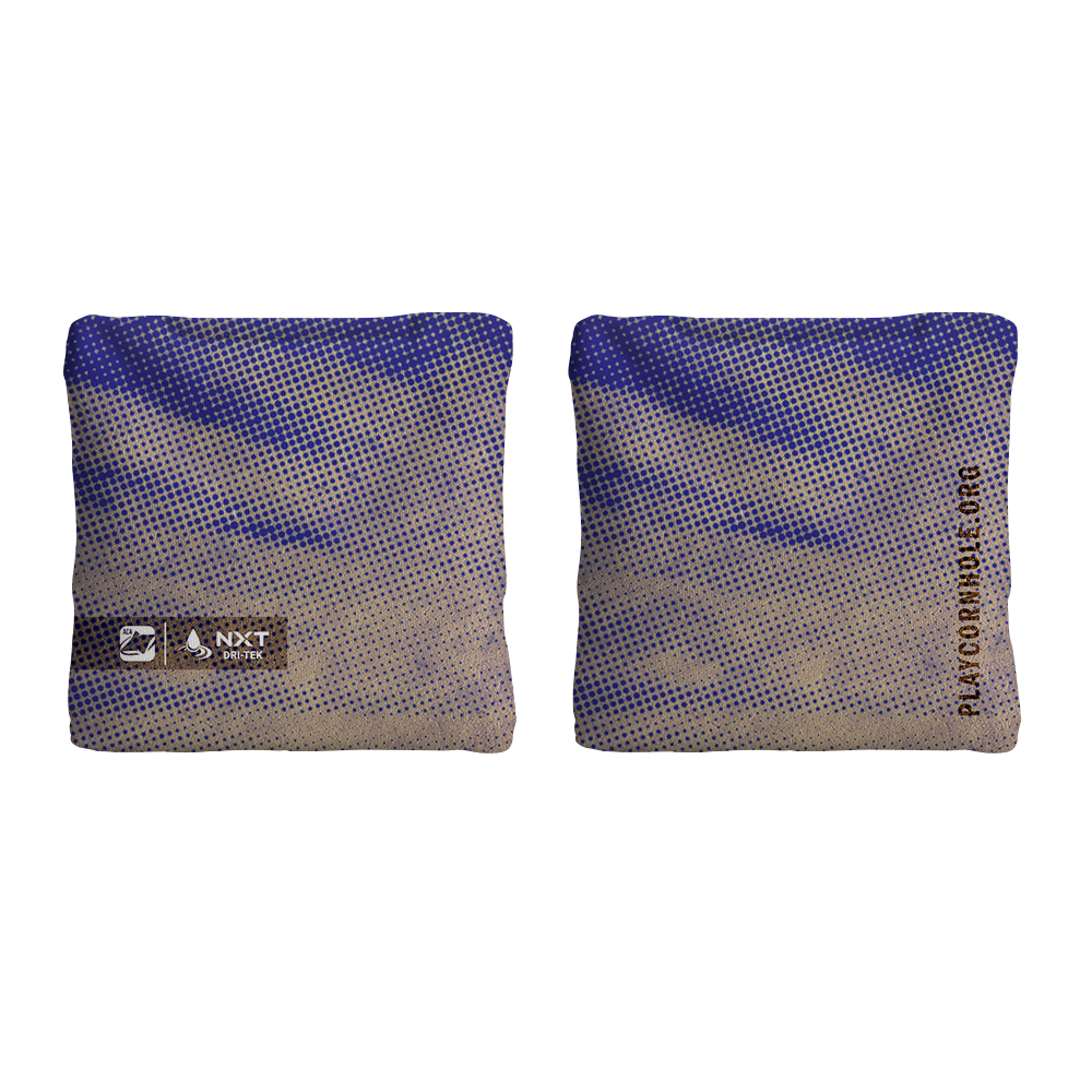 Halftone Horizon Blue NXT Dri-Tek Cornhole Bags