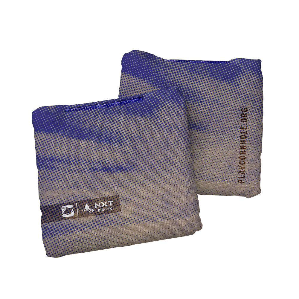 Halftone Horizon Blue NXT Dri-Tek Cornhole Bags
