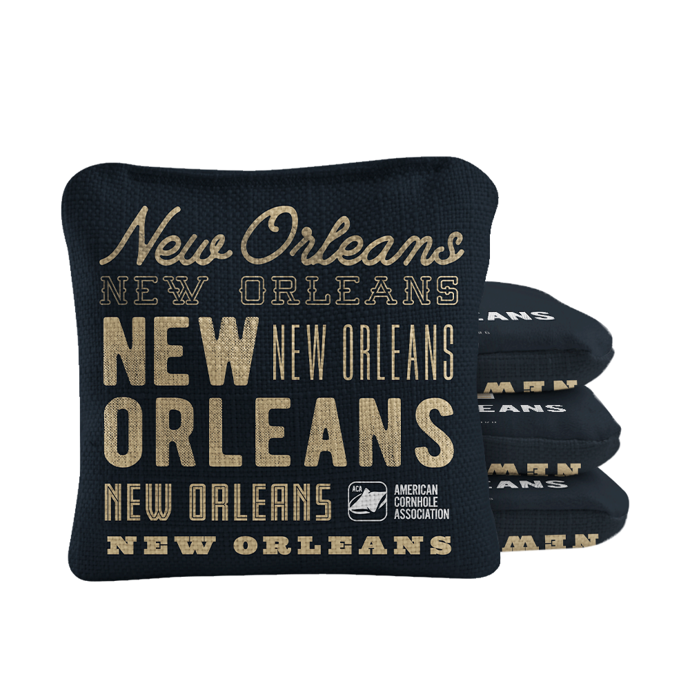 New Orleans Football Vintage Gameday Synergy Pro Cornhole Bags