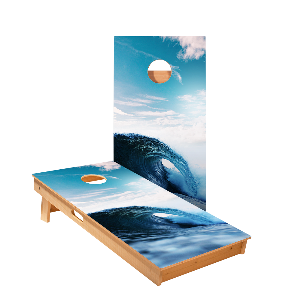 Ocean Wave Star Cornhole Boards