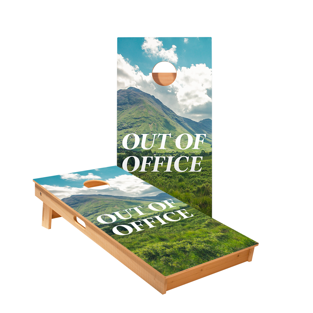 Out Of Office Star Cornhole Boards