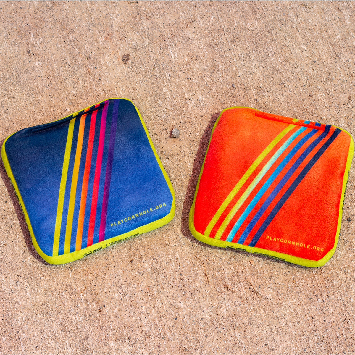 Retro Stripes Synergy Edge Cornhole Bags