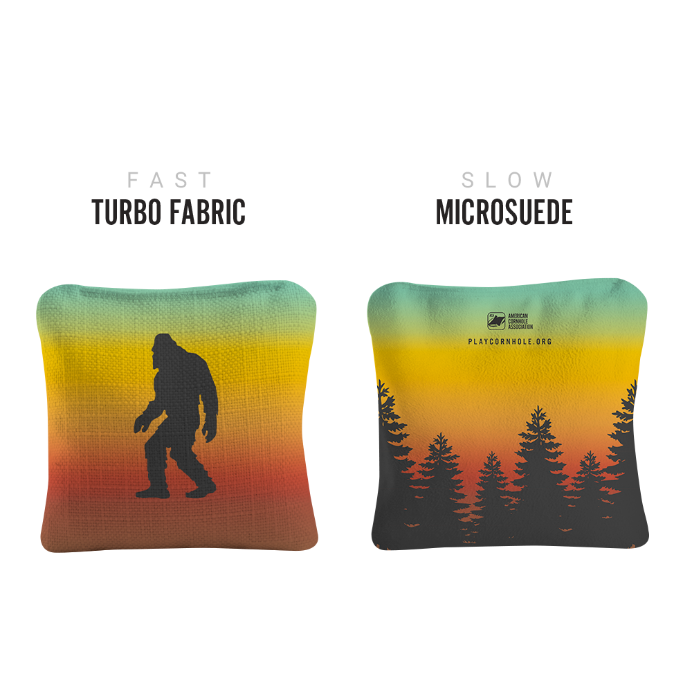 Retro Sasquatch Synergy Pro Cornhole Bags