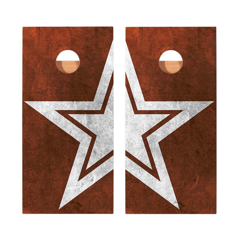 Rusty Star Star Cornhole Boards