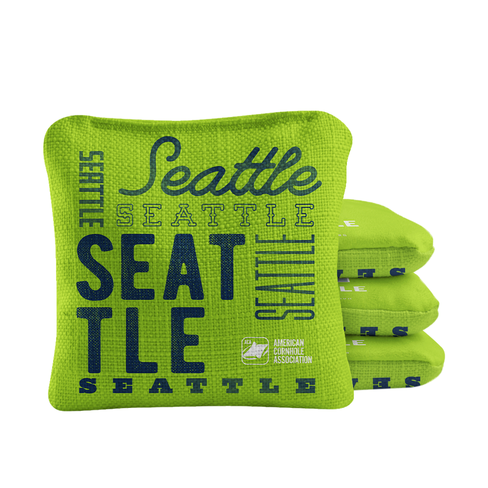 Seattle Football Vintage Gameday Synergy Pro Cornhole Bags