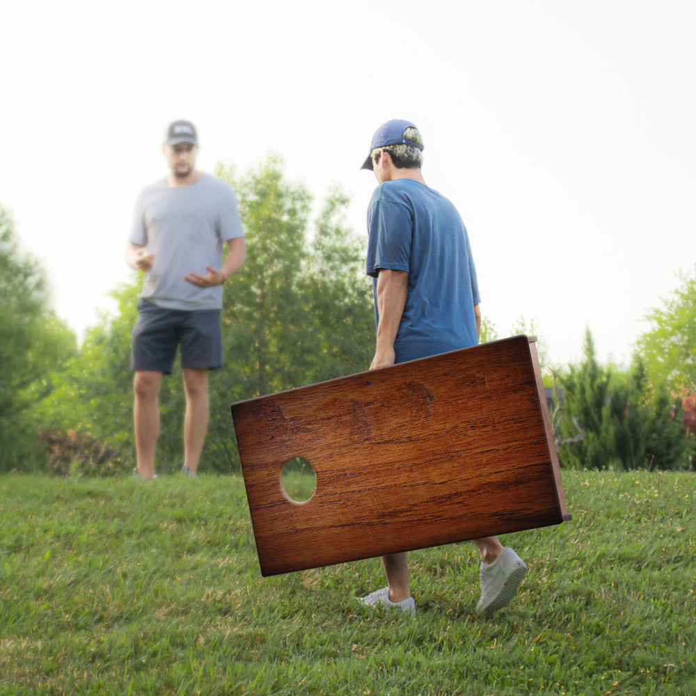 Dark Panel Wood Sig Pro Cornhole Boards