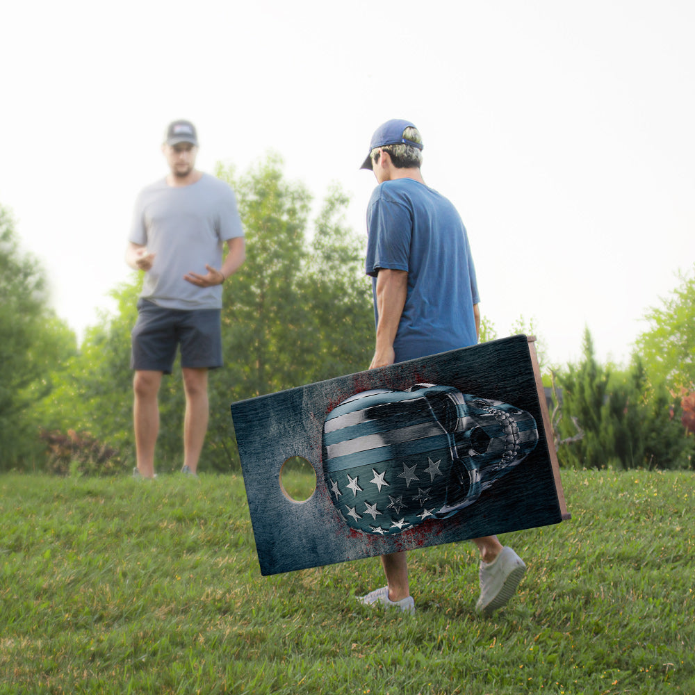 USA Skull Sig Pro Cornhole Boards