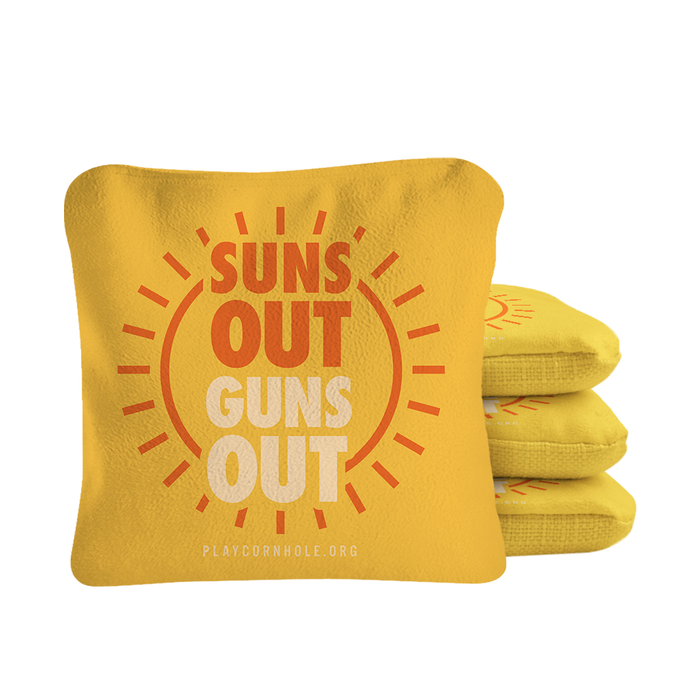 Suns Out Guns Out Synergy Pro Cornhole Bags