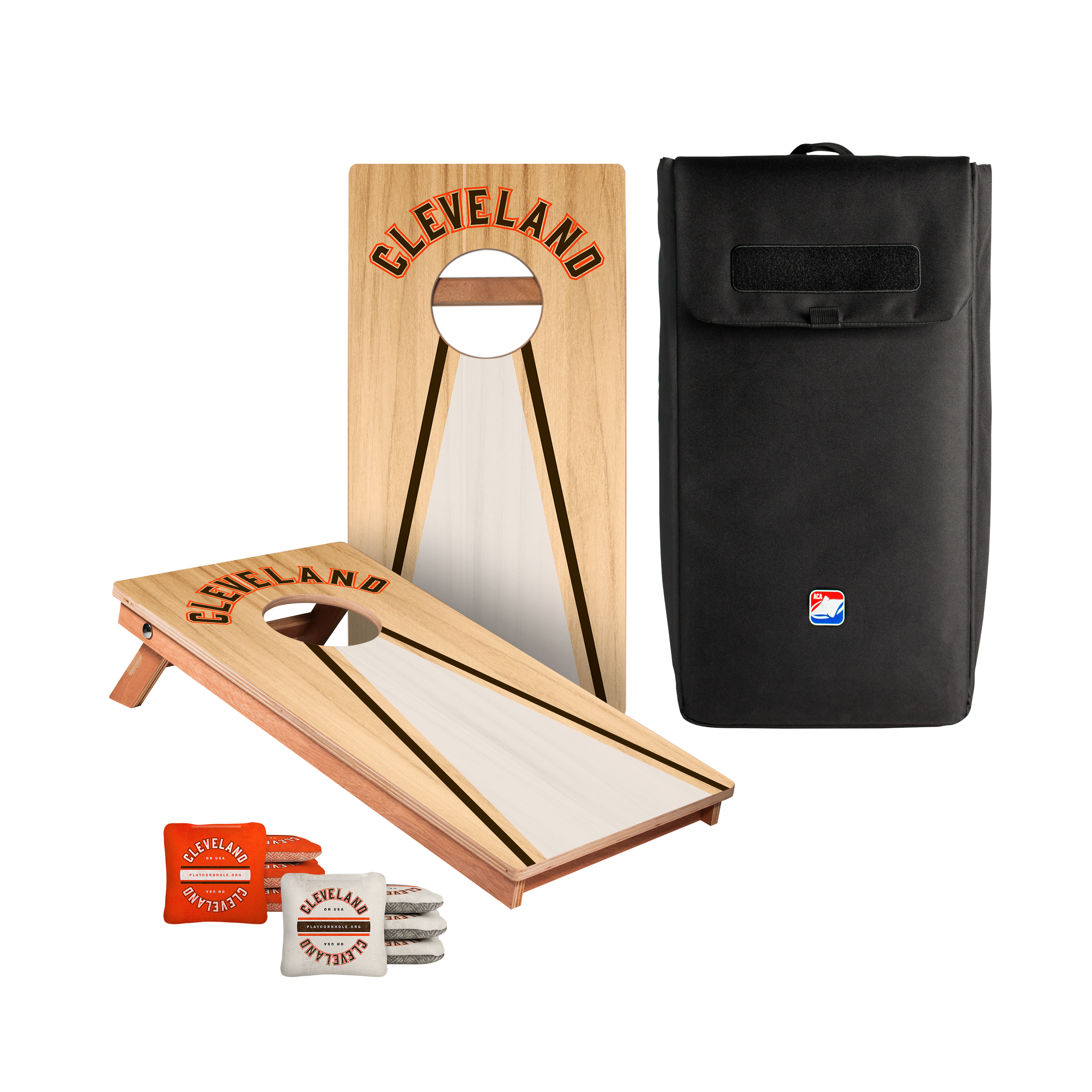Cleveland Football Gameday Backyard 1x2 ft Cornhole Board Set