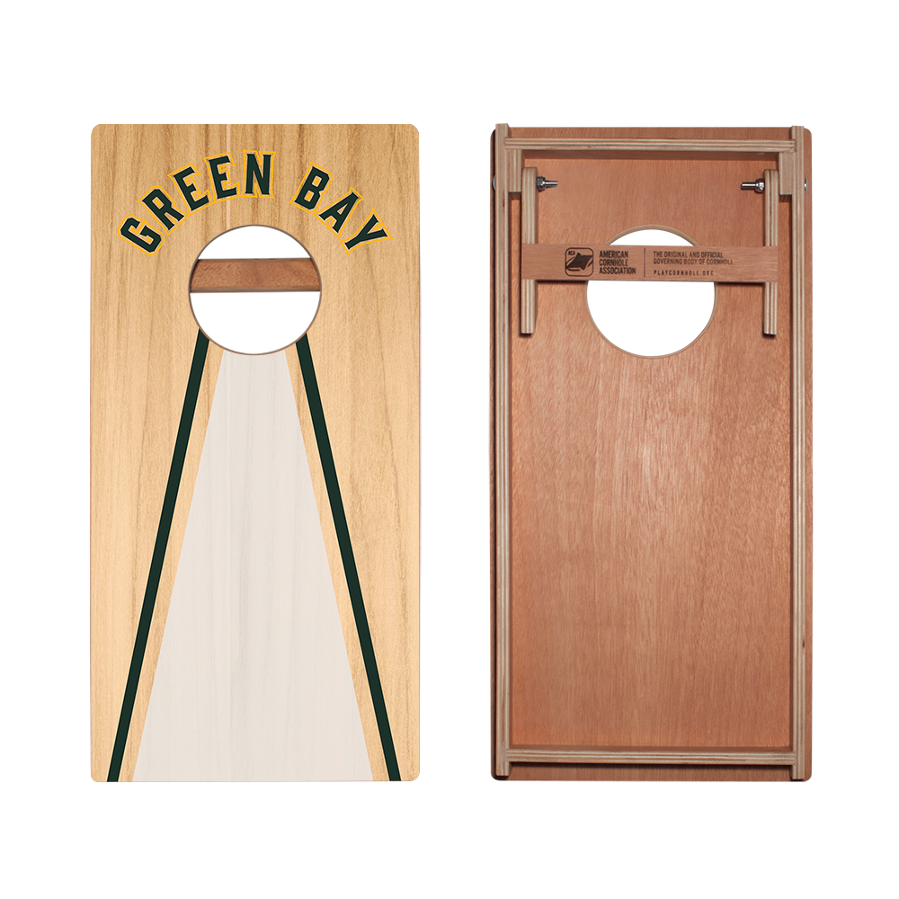 Green Bay Football Gameday Backyard 1x2 ft Cornhole Board Set