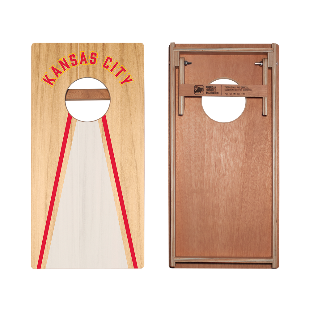 Kansas City Football Gameday Backyard 1x2 ft Cornhole Board Set