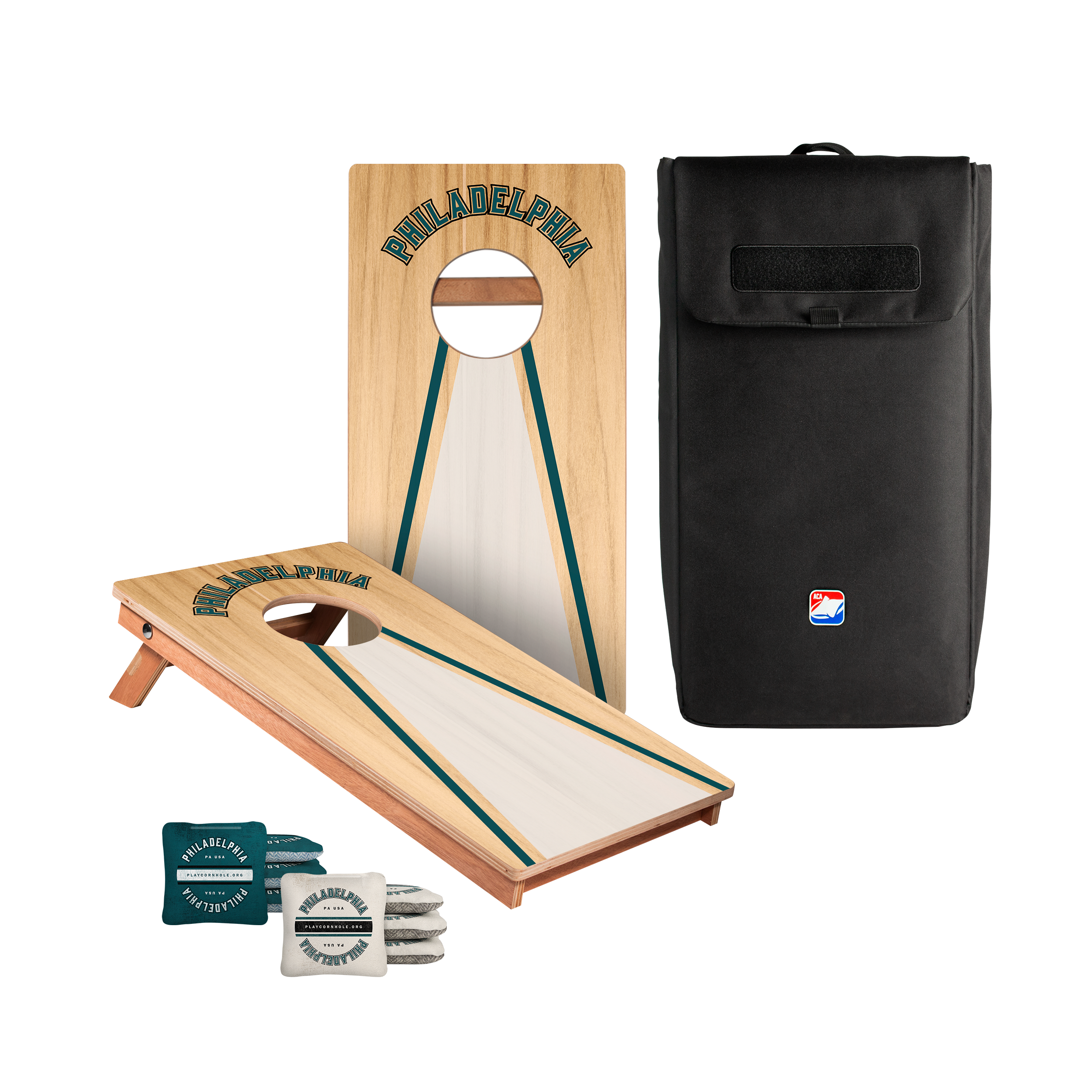 Philadelphia Football Gameday Backyard 1x2 ft Cornhole Board Set