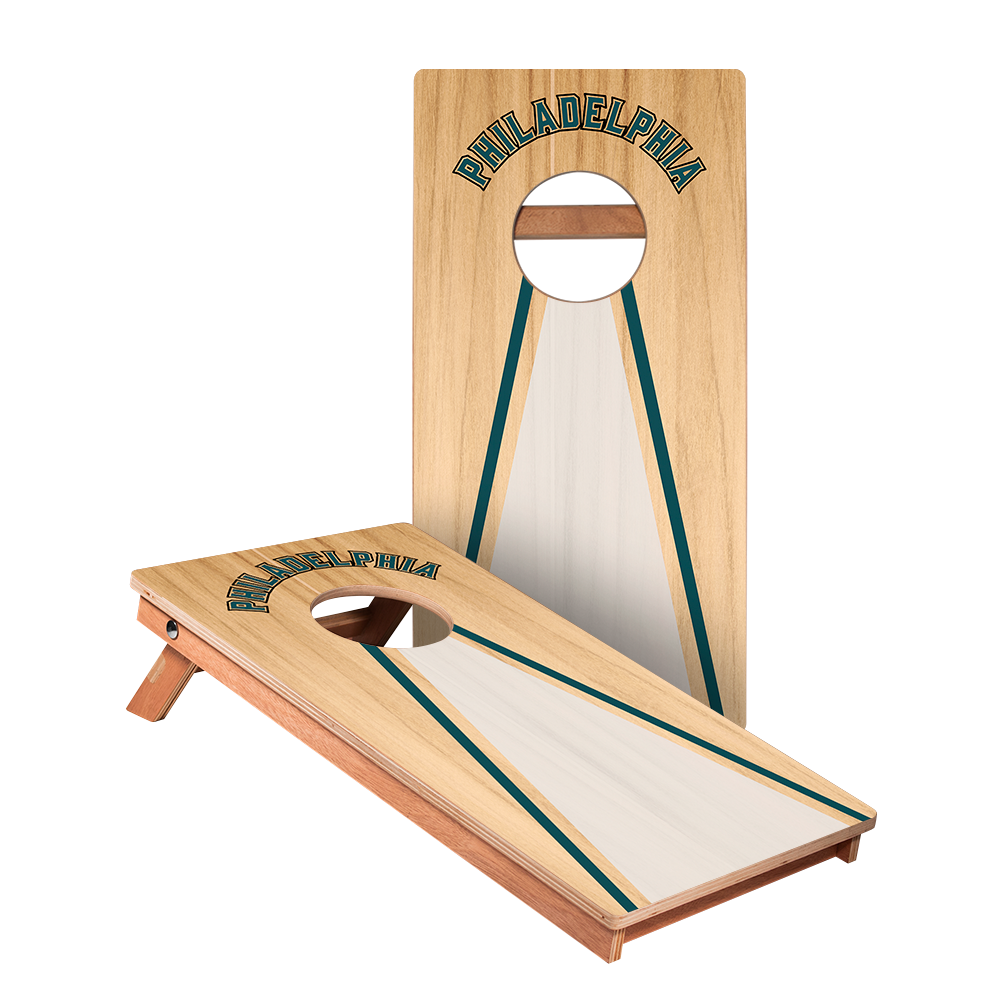 Philadelphia Football Gameday Backyard 1x2 ft Cornhole Board Set