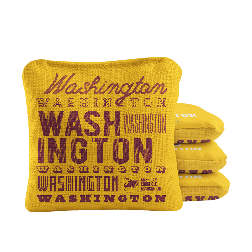 Washington Football Vintage Gameday Synergy Pro Cornhole Bags