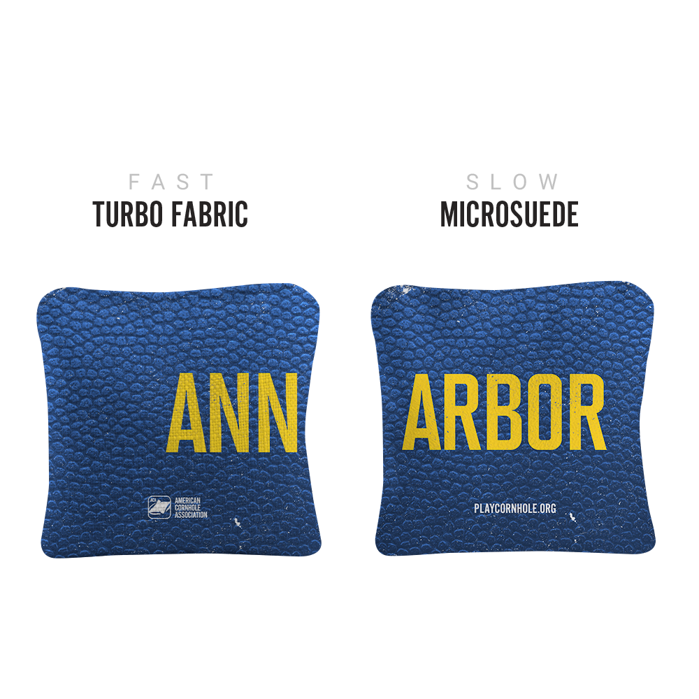 Ann Arbor Collegiate Gameday Synergy Pro Cornhole Bags