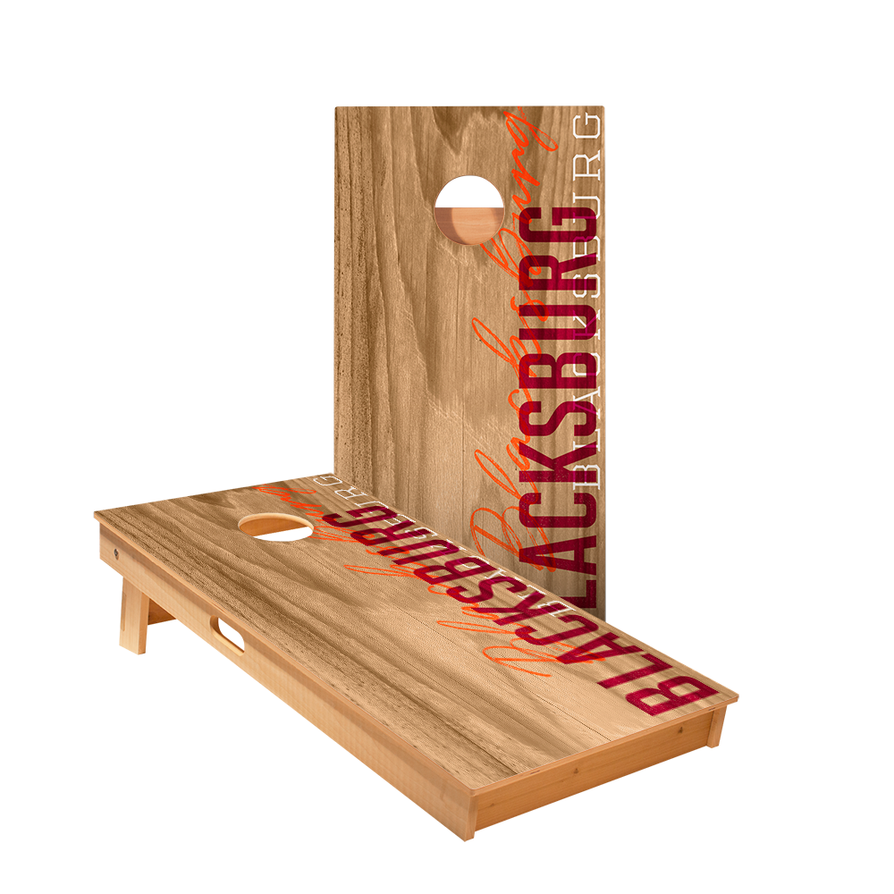 Blacksburg Campus Gameday Star Cornhole Boards