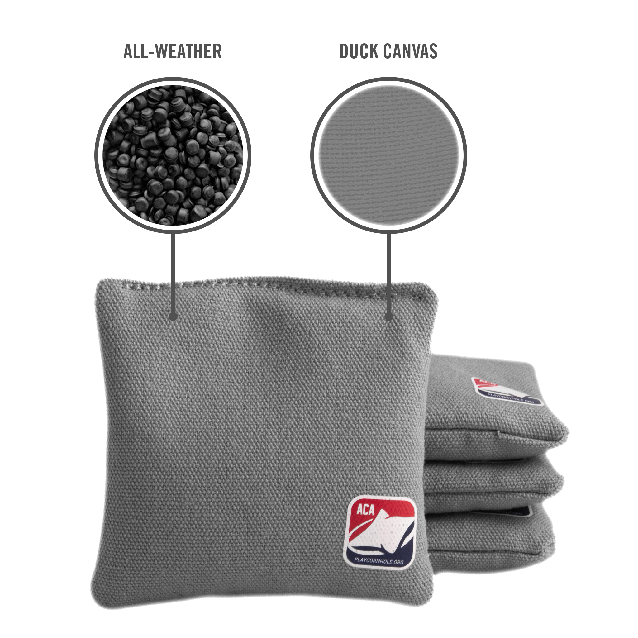 Gray Daily 44x Cornhole Bags