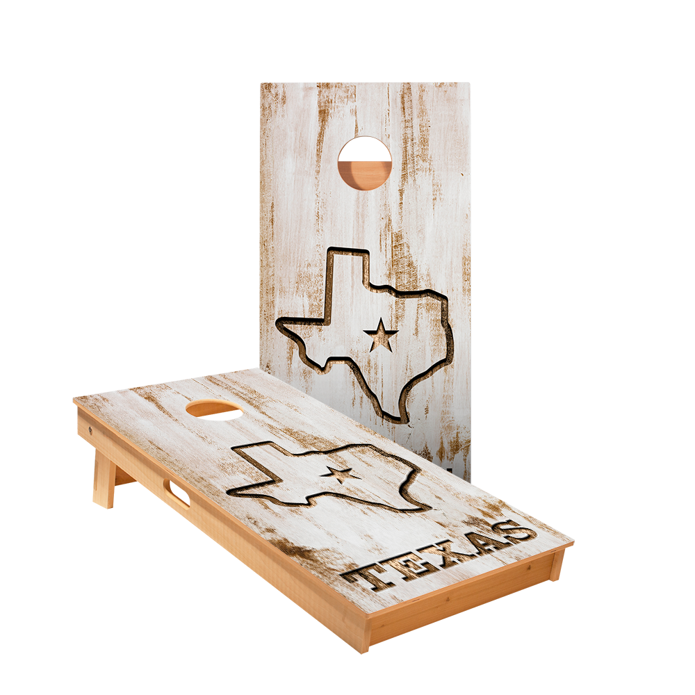 Hometown Of Texas Star Cornhole Boards