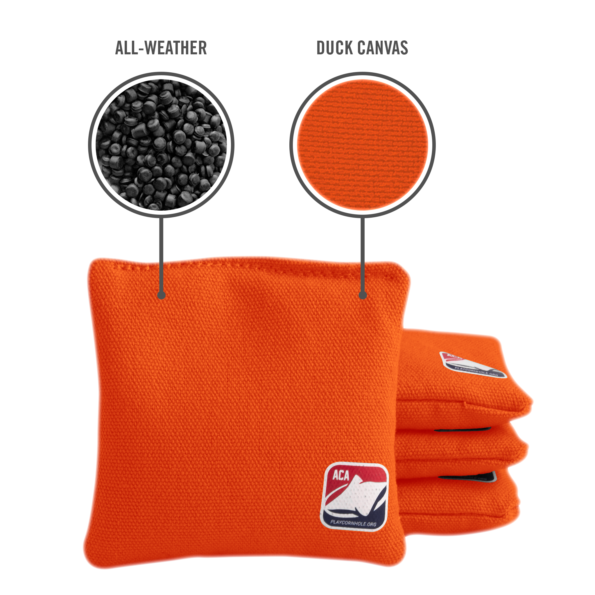 Orange Daily 44x Cornhole Bags