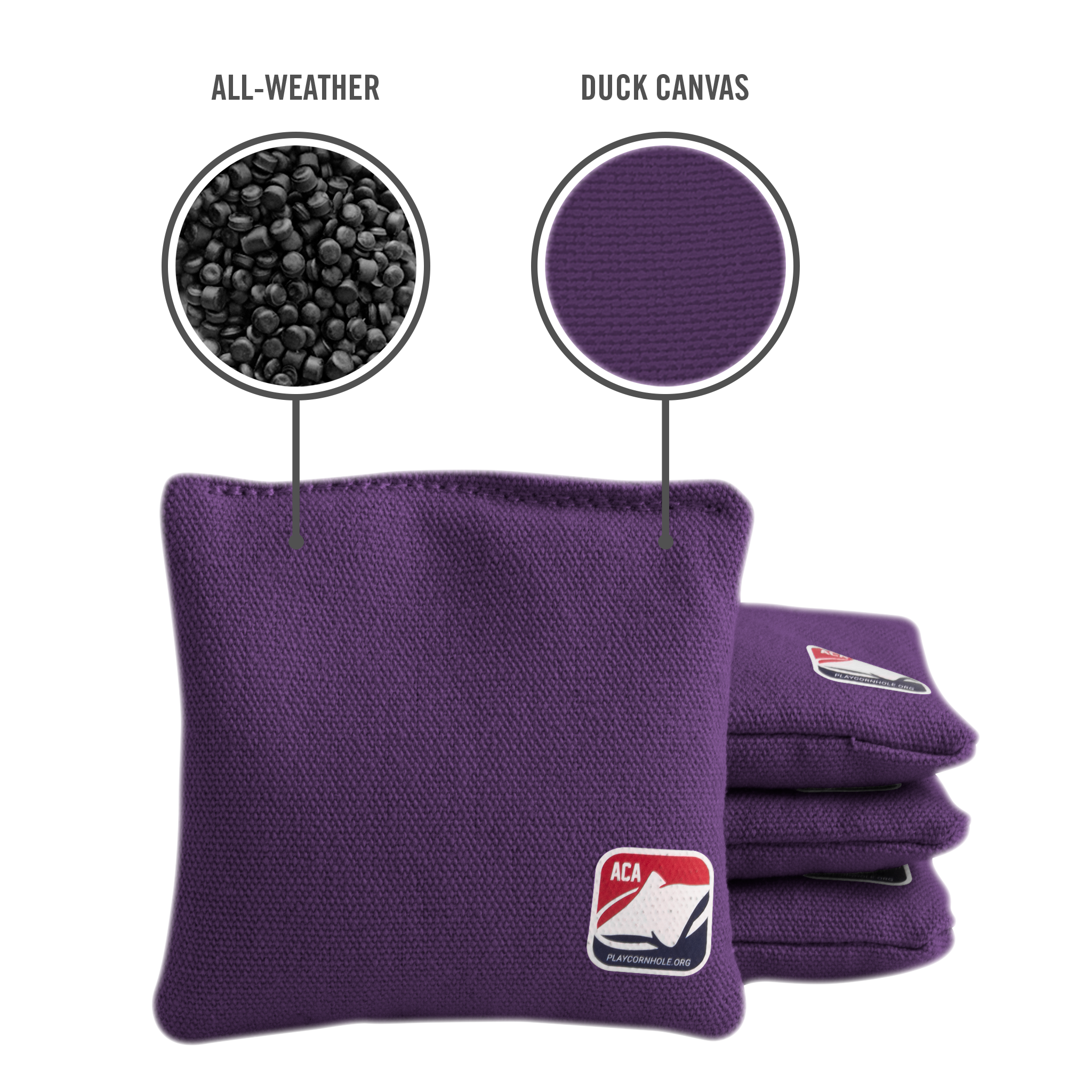 Purple Daily 44x Cornhole Bags