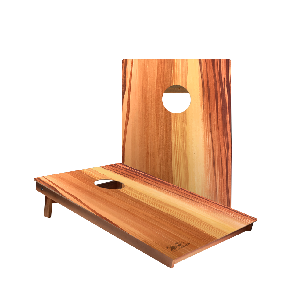 Raw Wood Panel Backyard 2300 Cornhole Boards