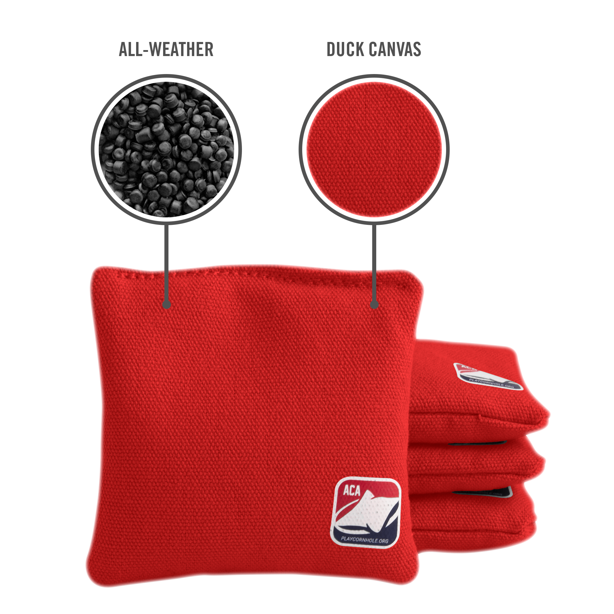 Red Daily 44x Cornhole Bags